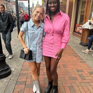 Pink Utility Shirt Dress